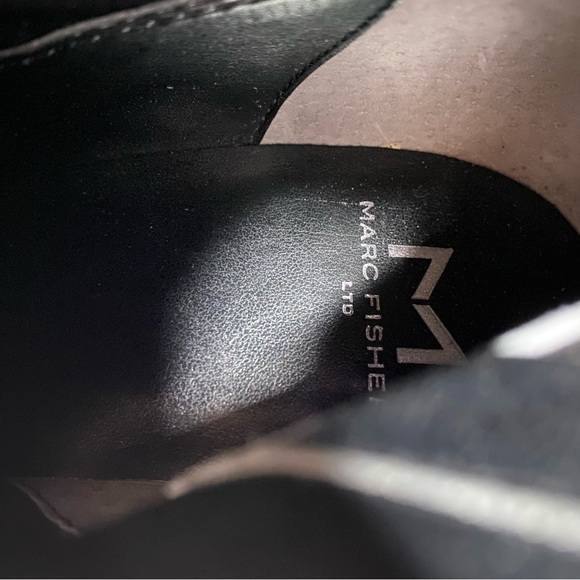 New! Marc Fisher Okun Black Pointy Toe Over the Knee Boot 8M - Picture 14 of 16